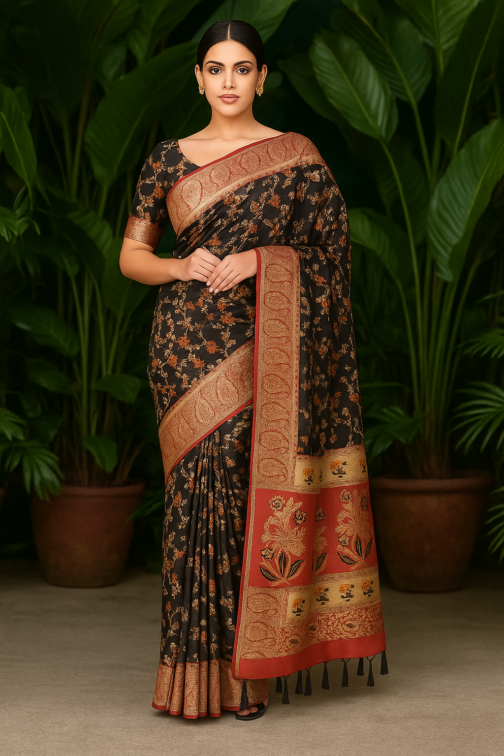Savarna Benarasi Silk Saree