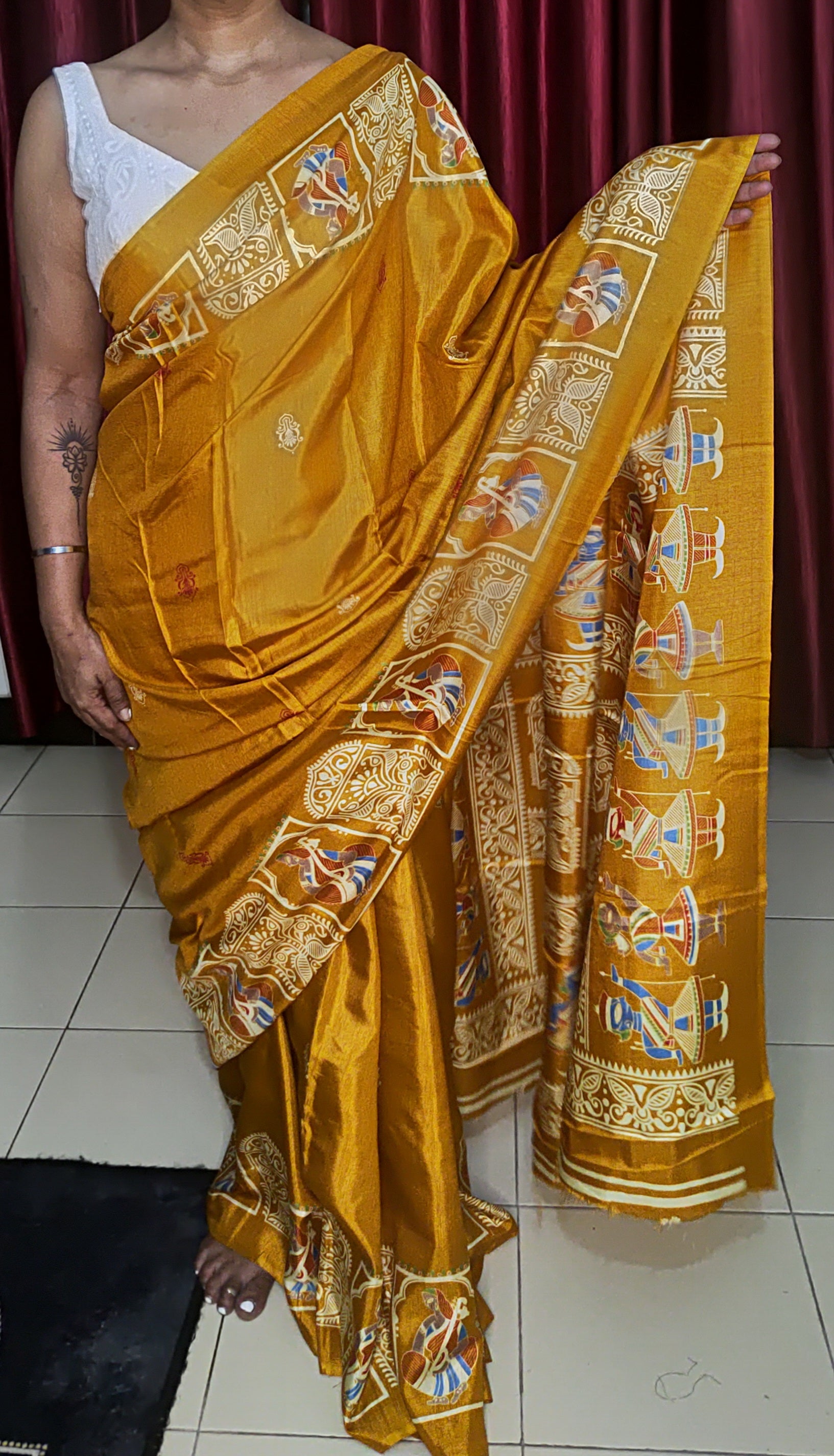 Printed Silk Saree