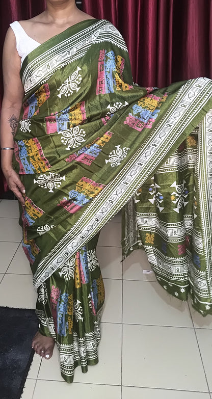 Printed Silk Saree