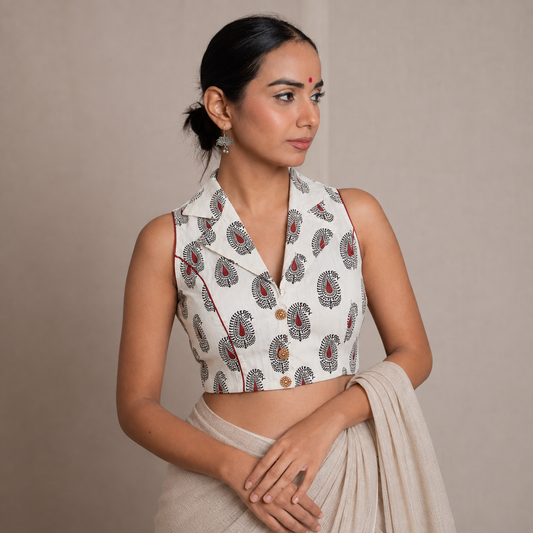 Lehar Ajrak Blouse