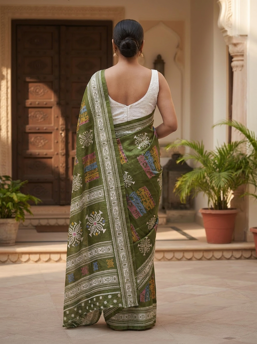 Printed Silk Saree