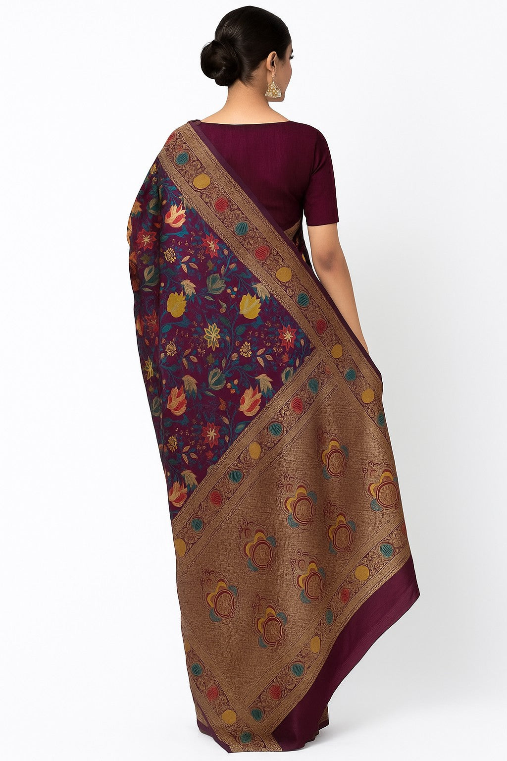 Savarna Benarasi Silk Saree- Handcrafted Sustainable Banarasi Silk Saree with Zari