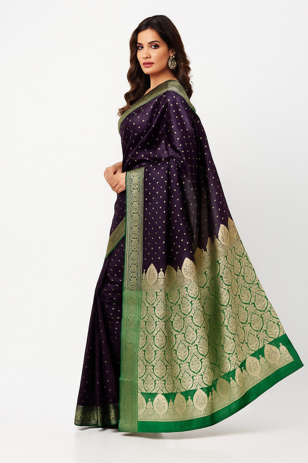 Hiranya Benarasi Silk Saree- Handcrafted Sustainable Banarasi Silk Saree with Zari