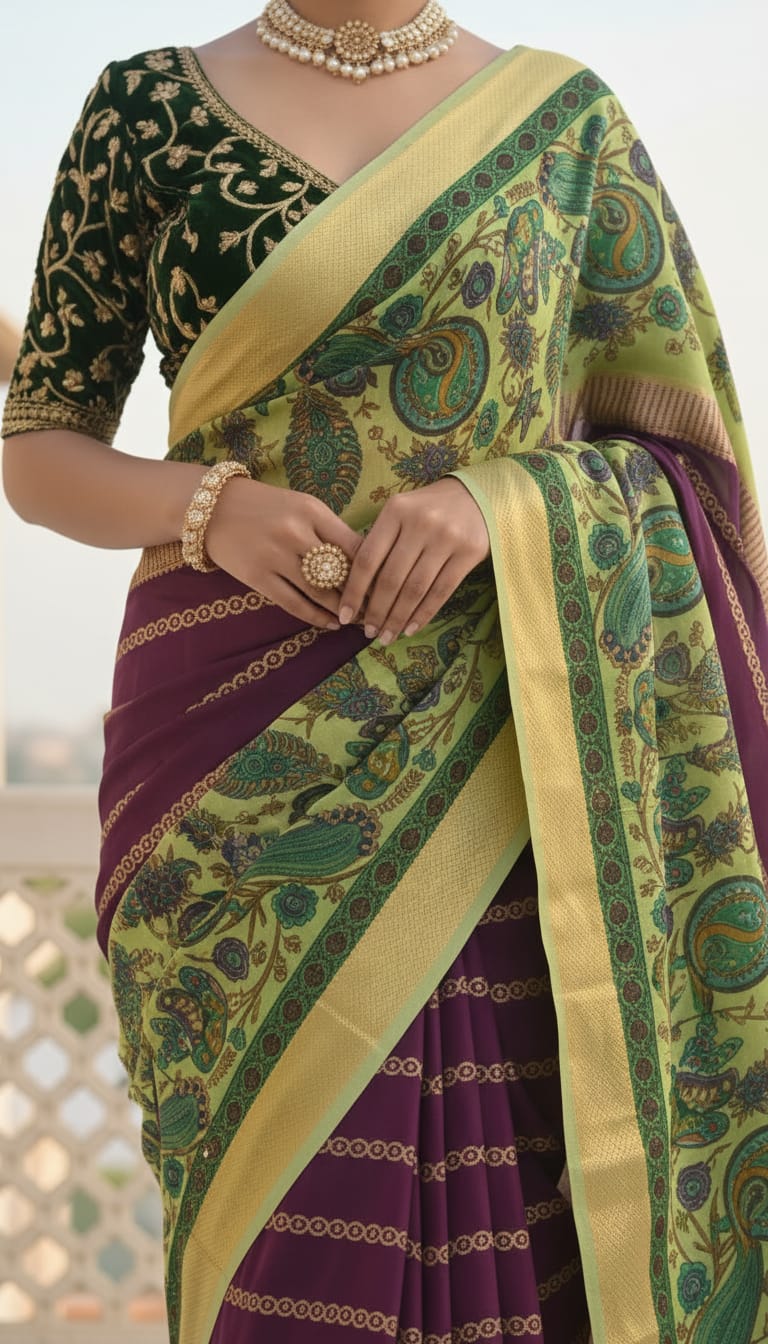 Kili- Pallu Saree