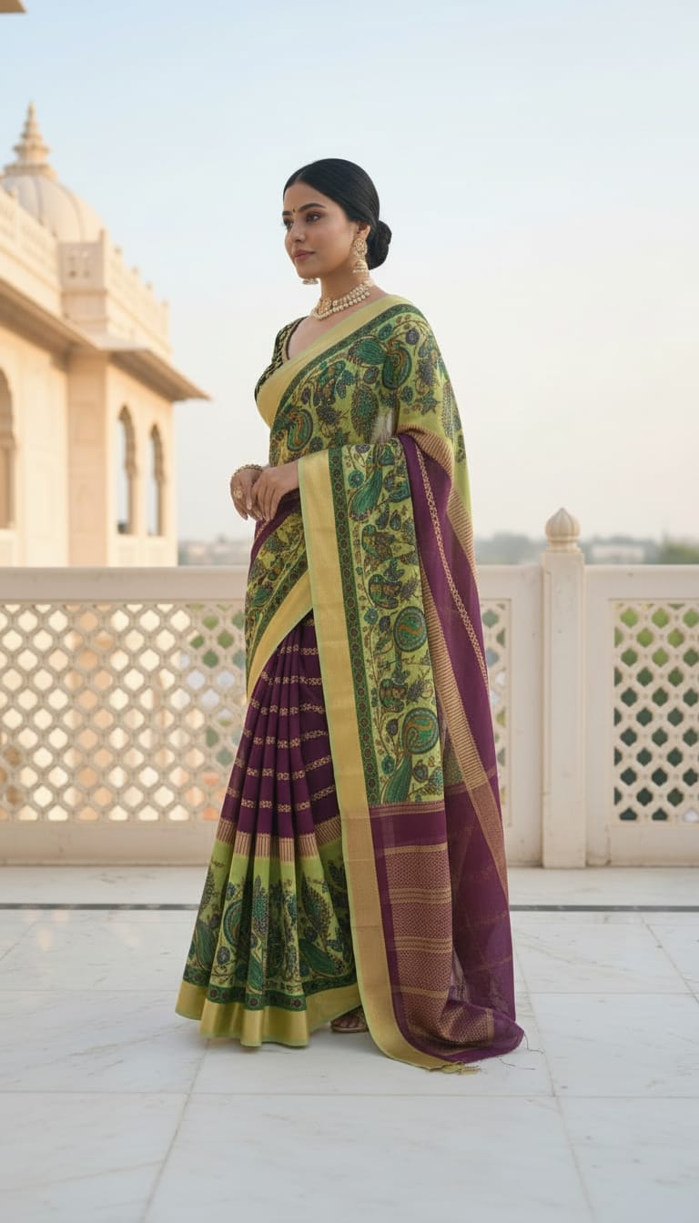 Kili- Pallu Saree