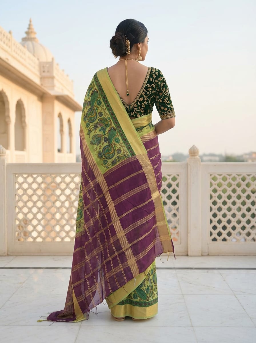 Kili- Pallu Saree
