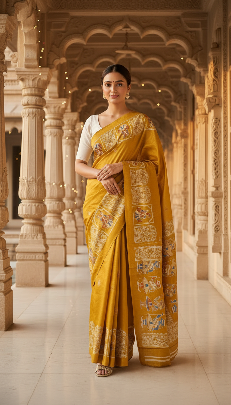 Printed Silk Saree