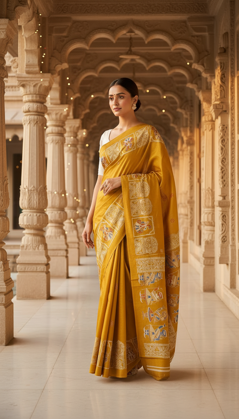 Printed Silk Saree