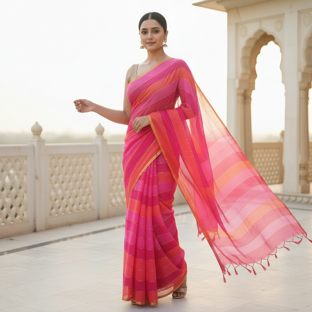 Mul Cotton Saree