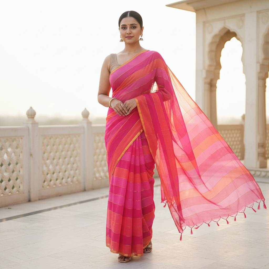 Mul Cotton Saree