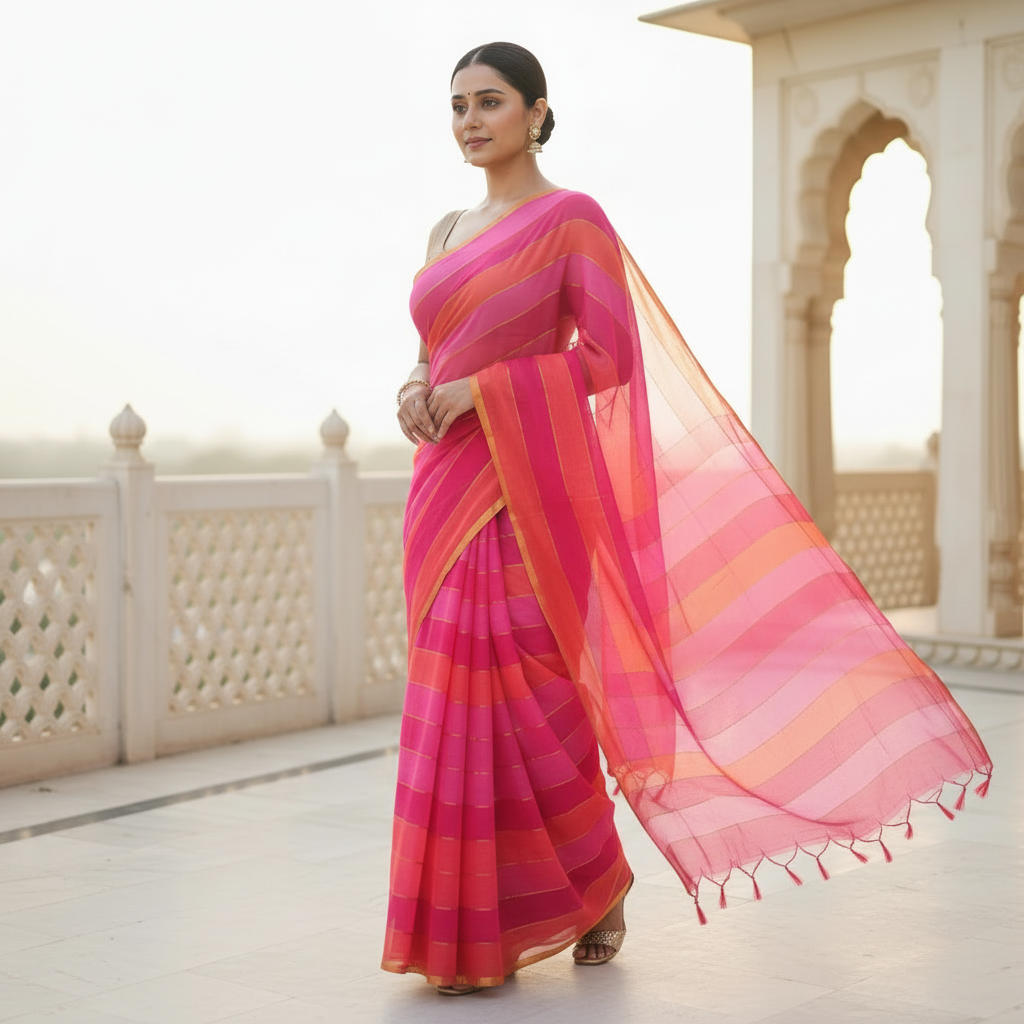 Mul Cotton Saree