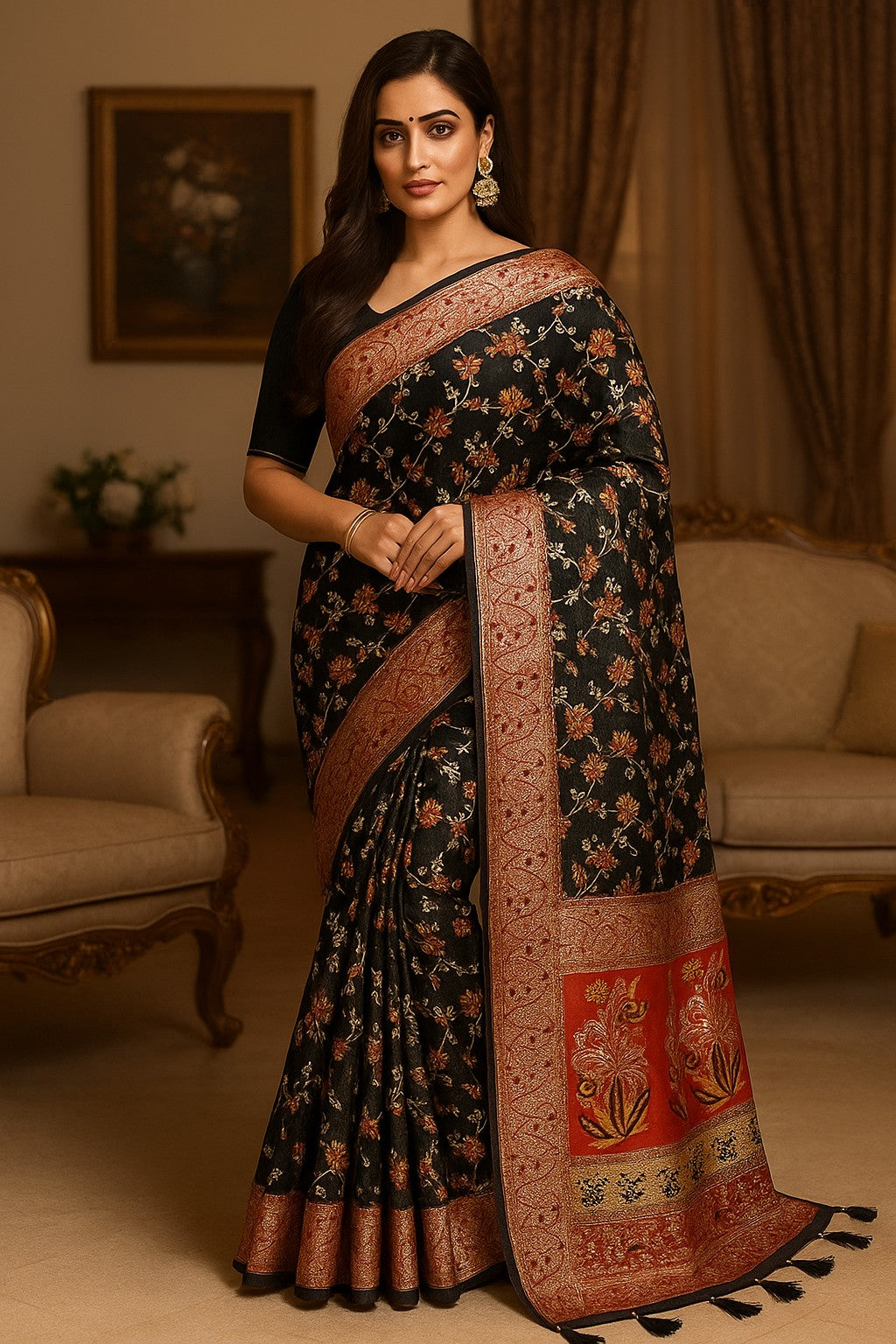 Savarna Benarasi Silk Saree