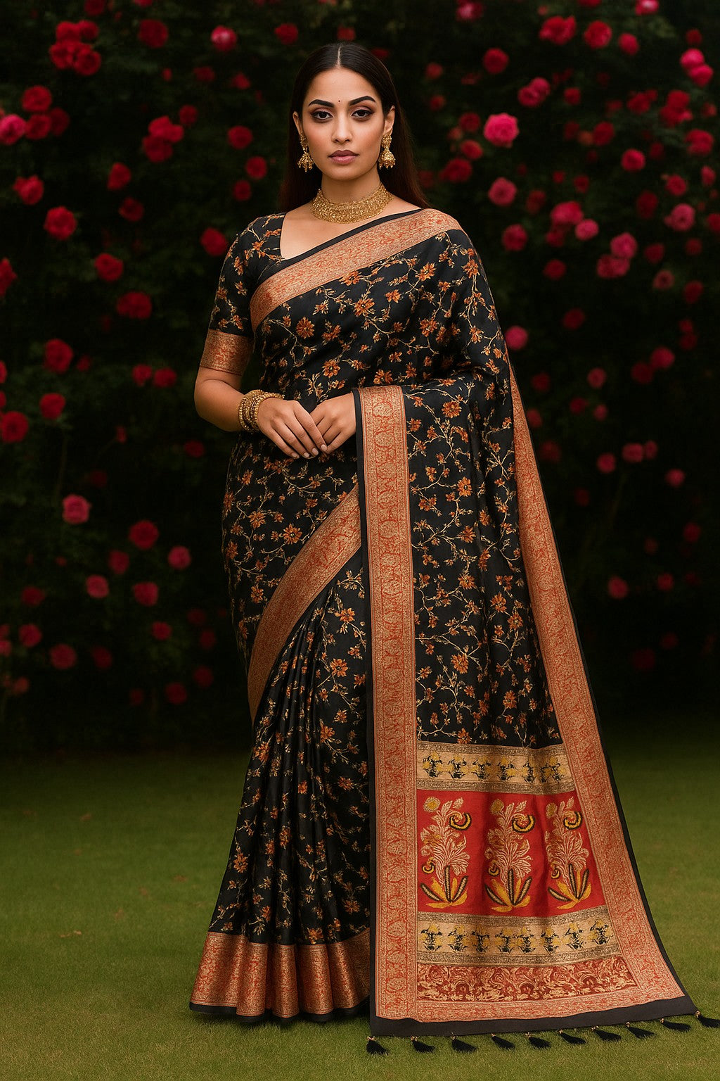 Savarna Benarasi Silk Saree