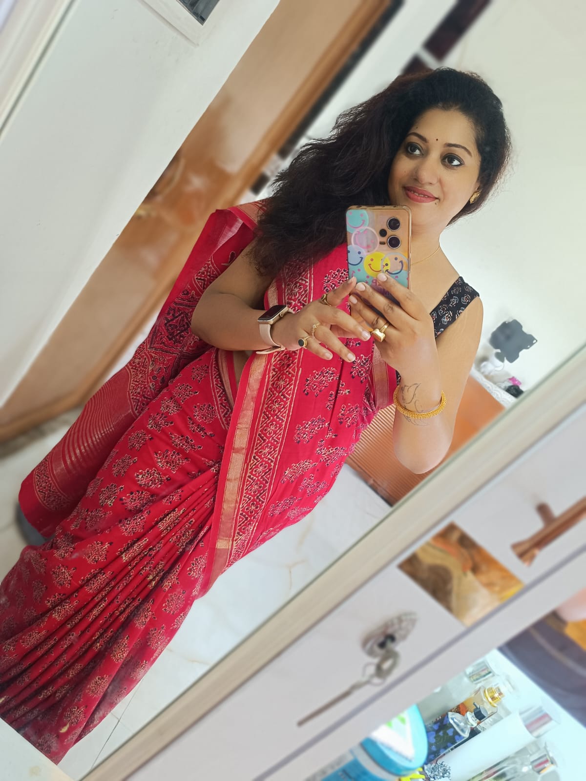 Ajrak Pure Cotton Saree