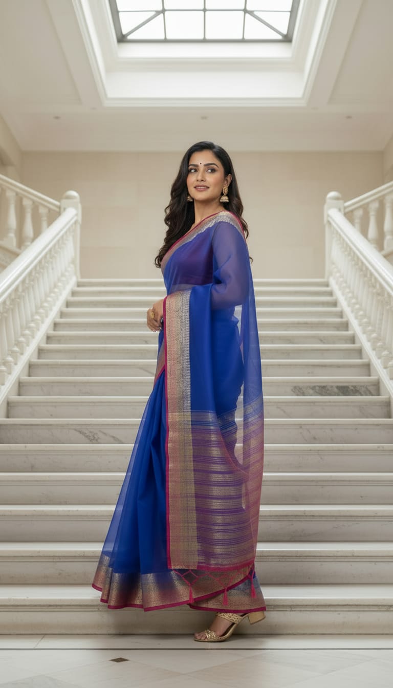 Ombrea Saree