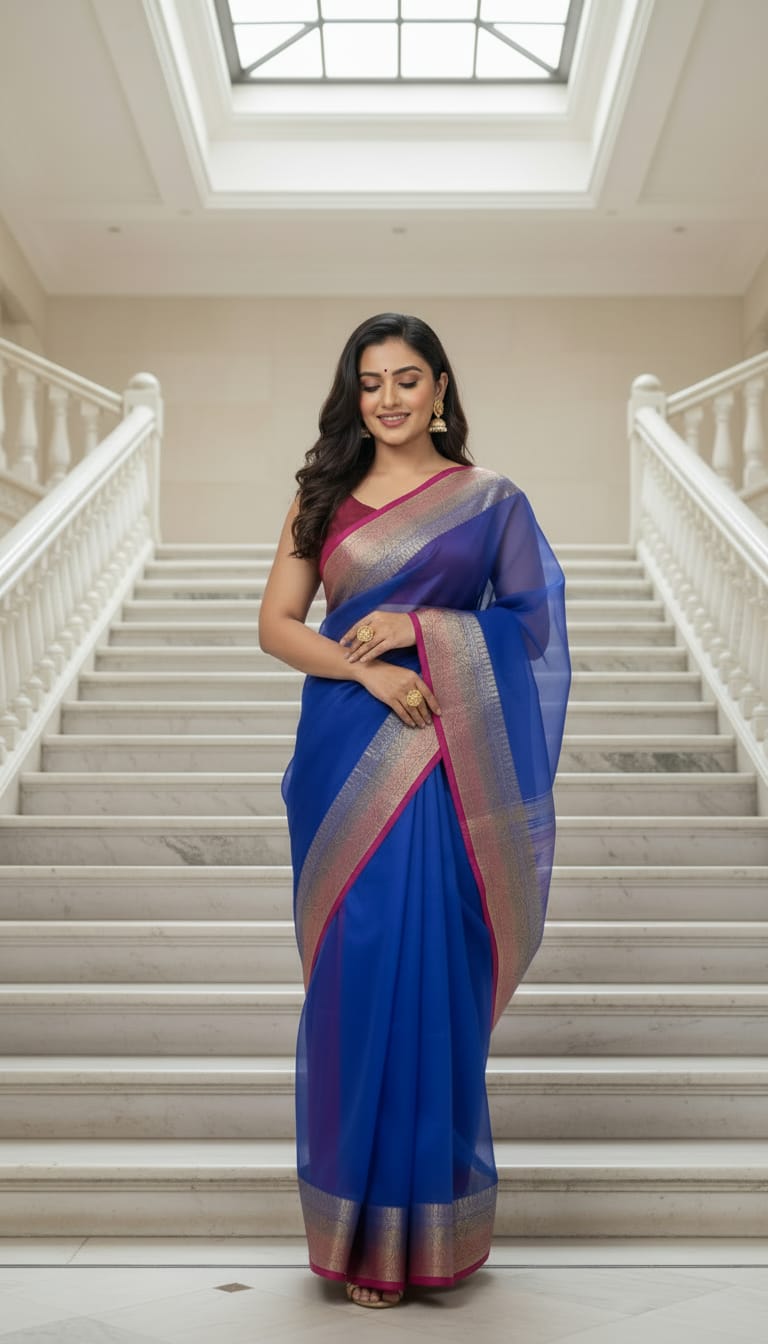 Ombrea Saree
