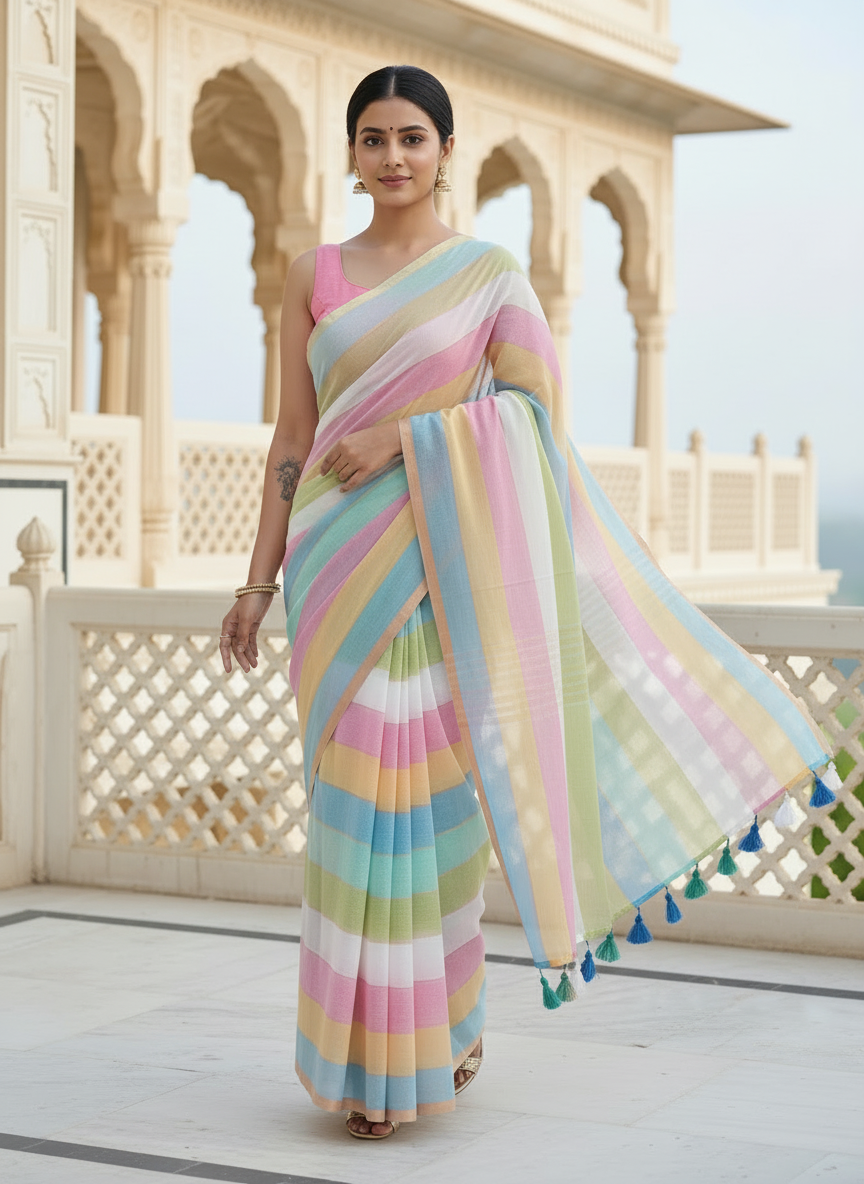 Mul Cotton Saree