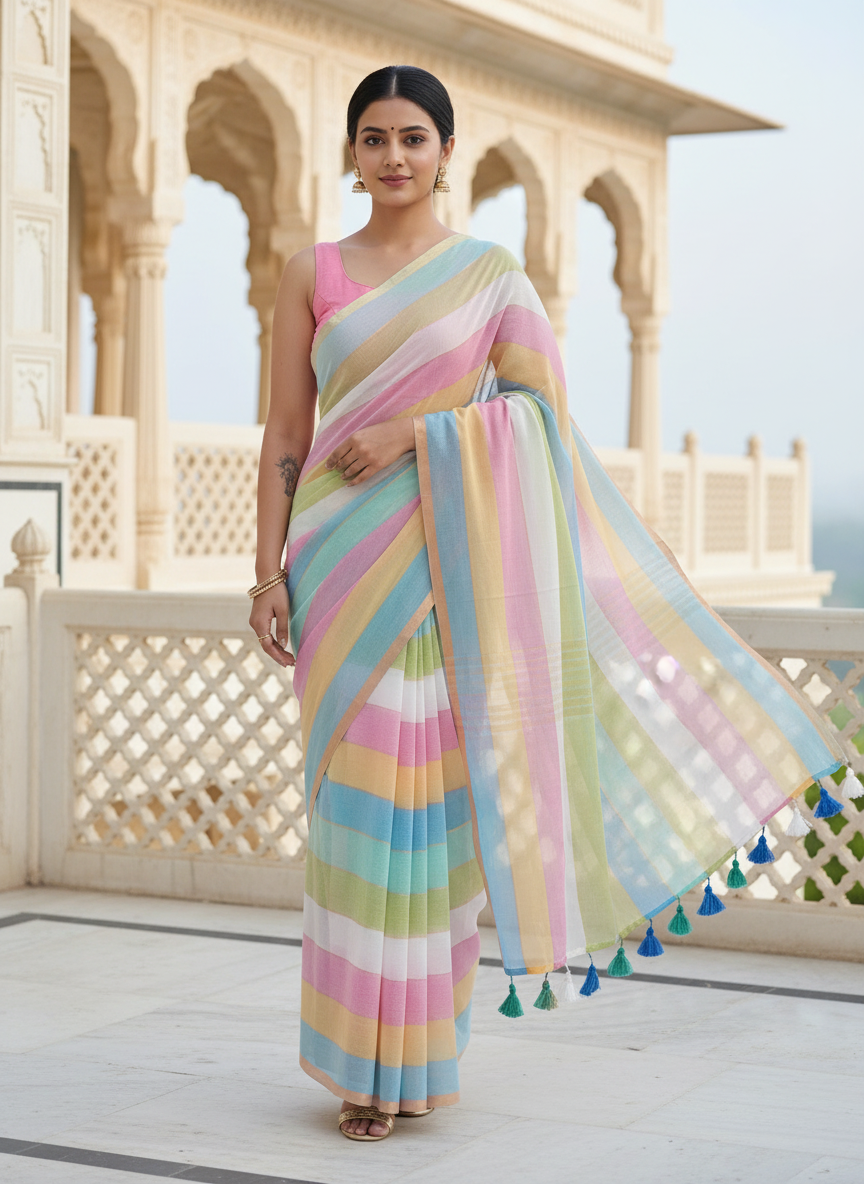 Mul Cotton Saree